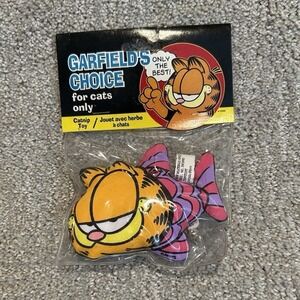Vintage Garfields Choice Cats Only‎ Garfield Catnip Toy Fish